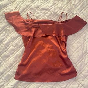 GUESS Silk Off-Shoulder Blouse